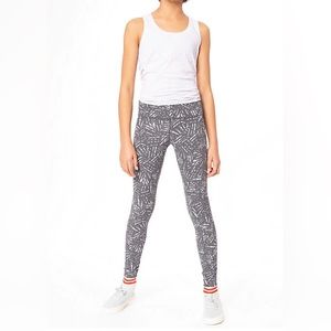 Ivivva by LuluLemon- NWOT- Gray & Silver Printed Leggings- size 12 & size 2